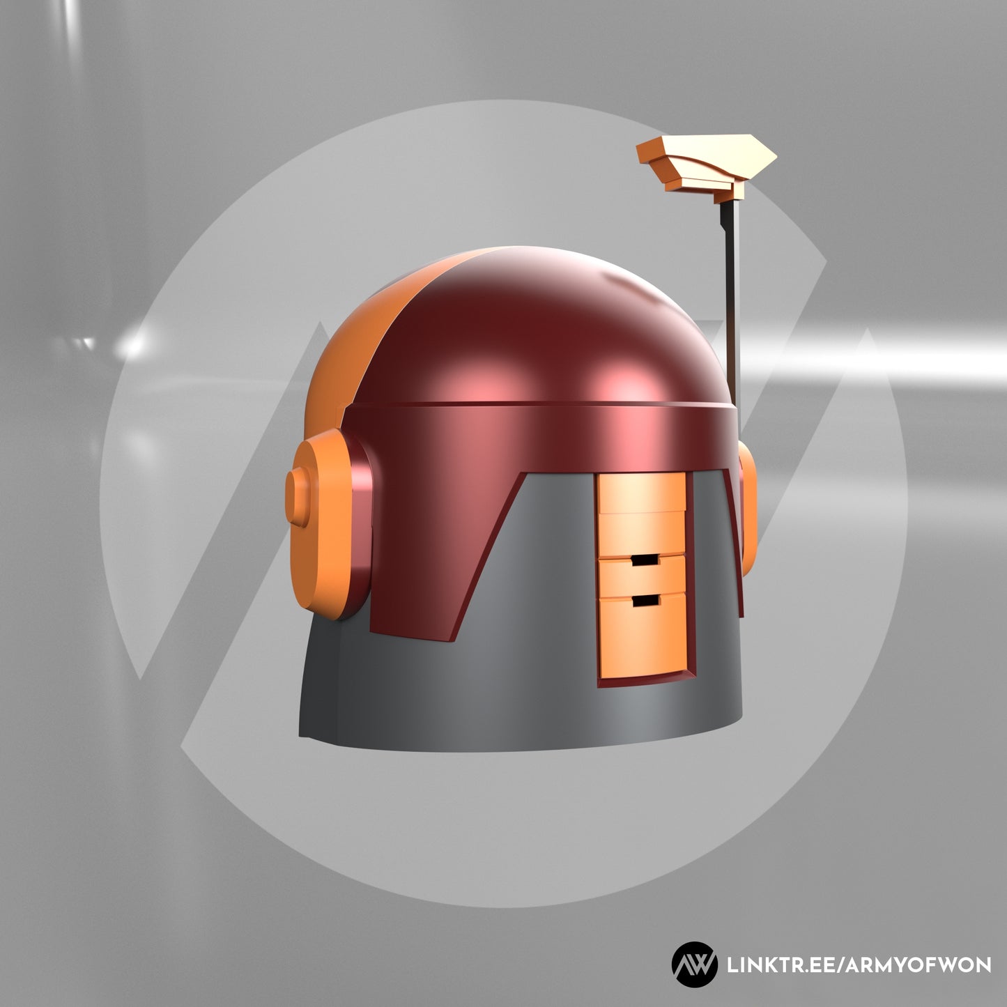 Sabine Wren inspired Mandalorian Helmet - STL digital file