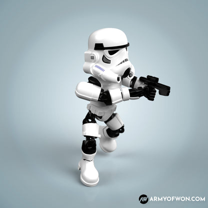 Stormtrooper inspired flexi toy - full articulate, print-in-place