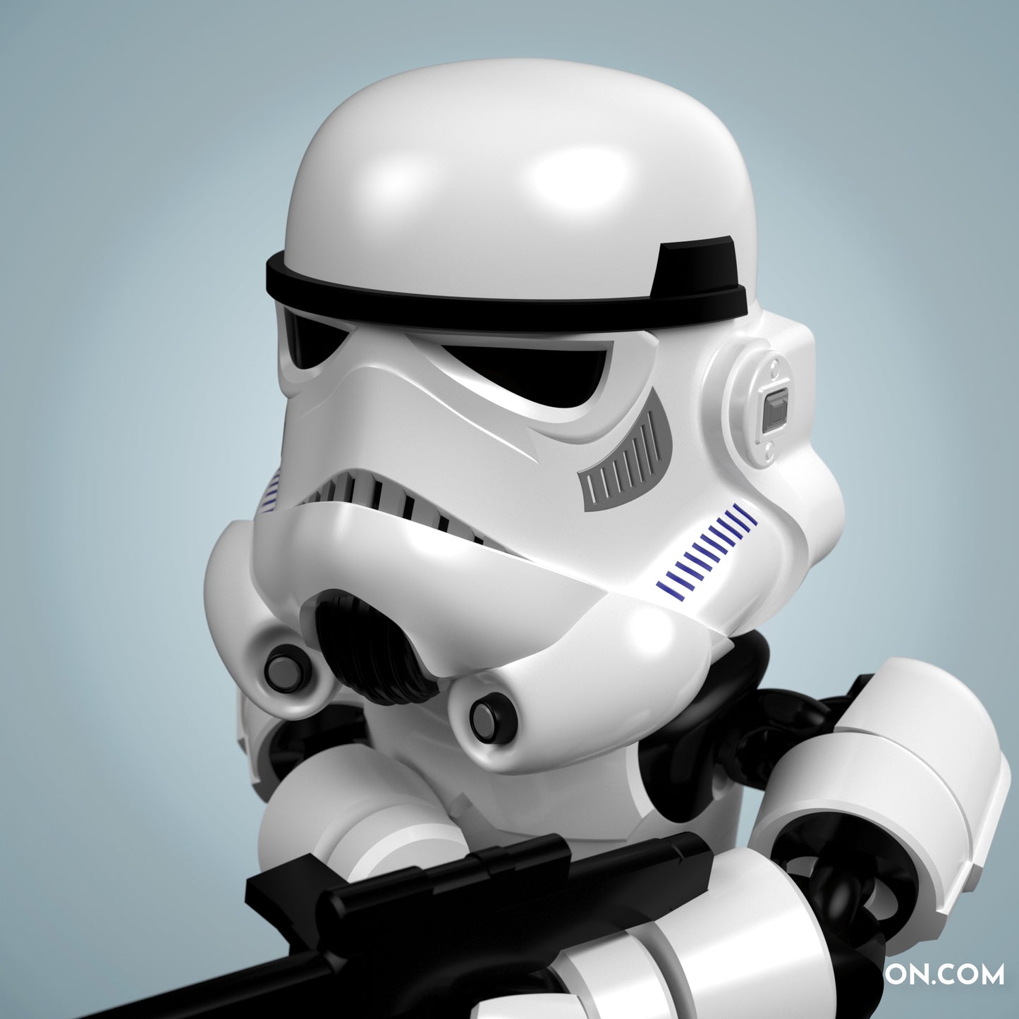 Stormtrooper inspired flexi toy - full articulate, print-in-place