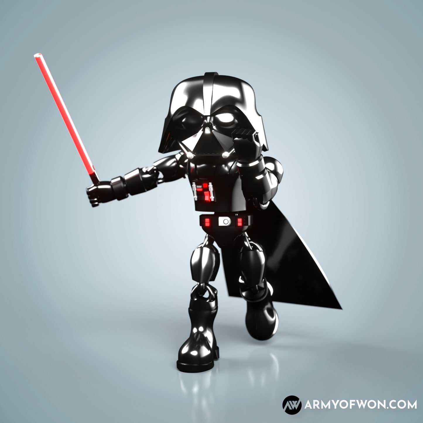 Darth Vader inspired flexi toy - full articulate, print-in-place