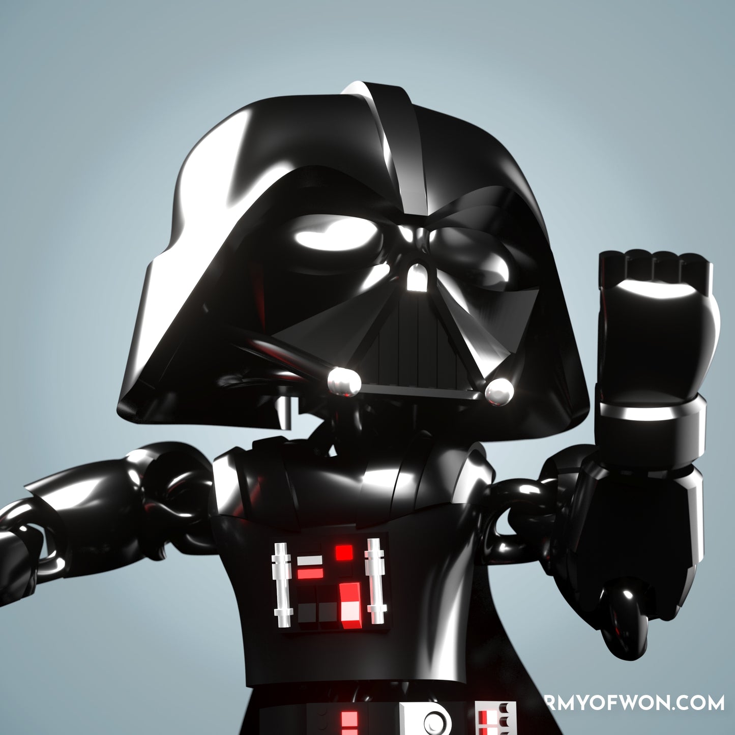 Darth Vader inspired flexi toy - full articulate, print-in-place