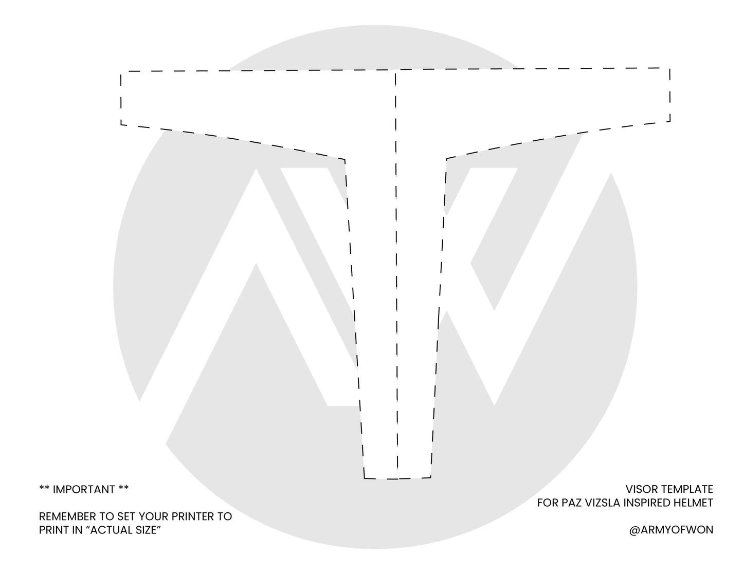 Paz Vizsla inspired Heavy Infantry Mandalorian Helmet - STL digital file