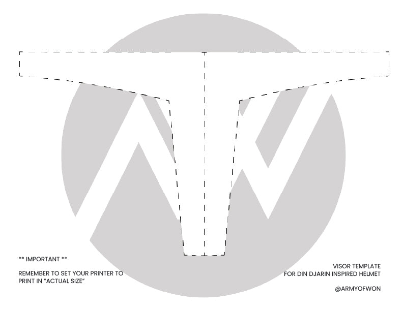 Din Djarin inspired Mandalorian Helmet - STL digital file