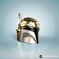 White Power Ranger inspired Mandalorian Helmet